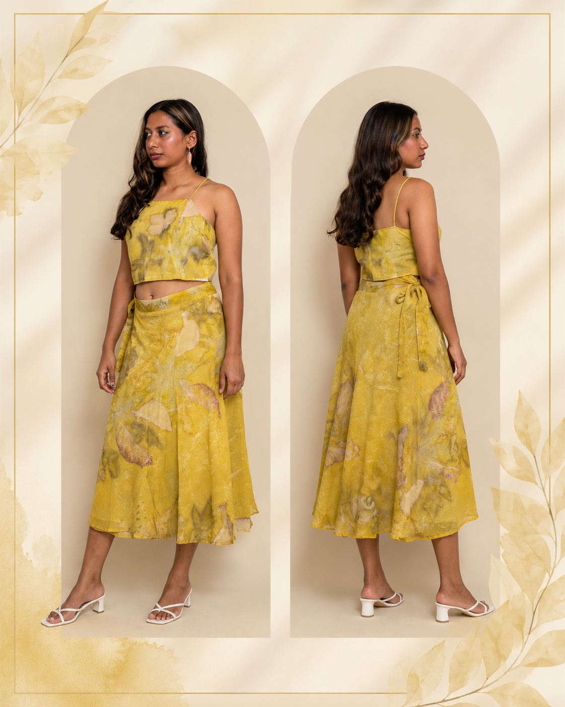 Crop & Wrap Skirt · Ochre