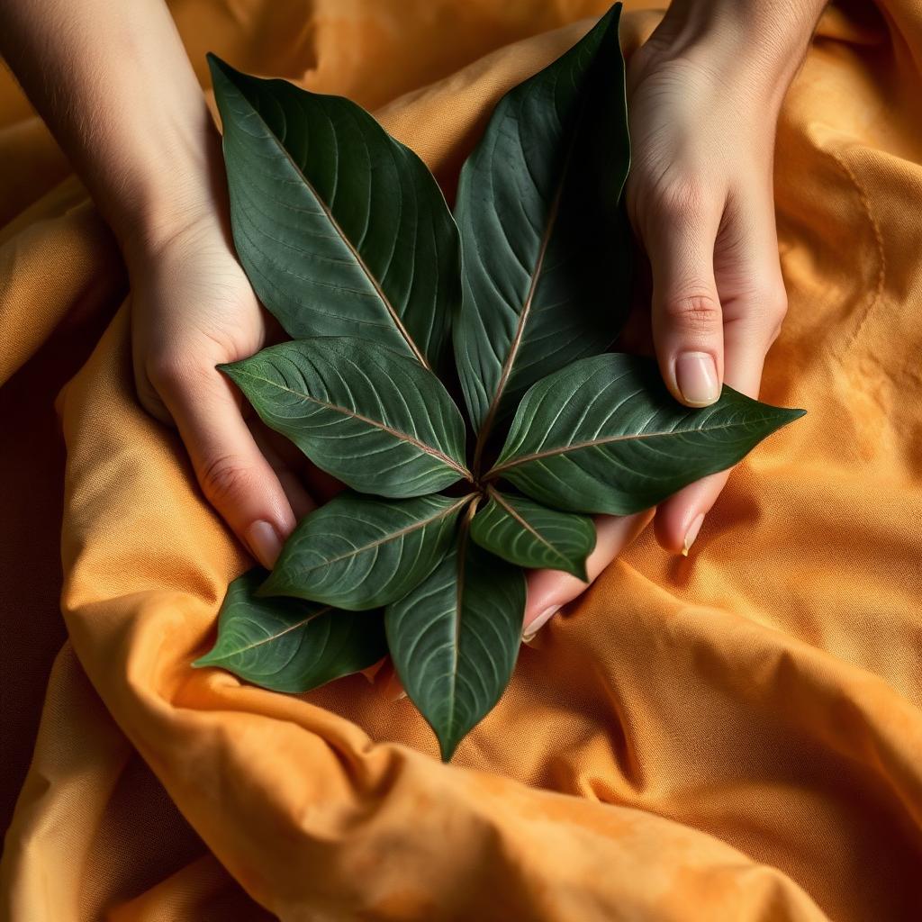 Natural leaves for printing